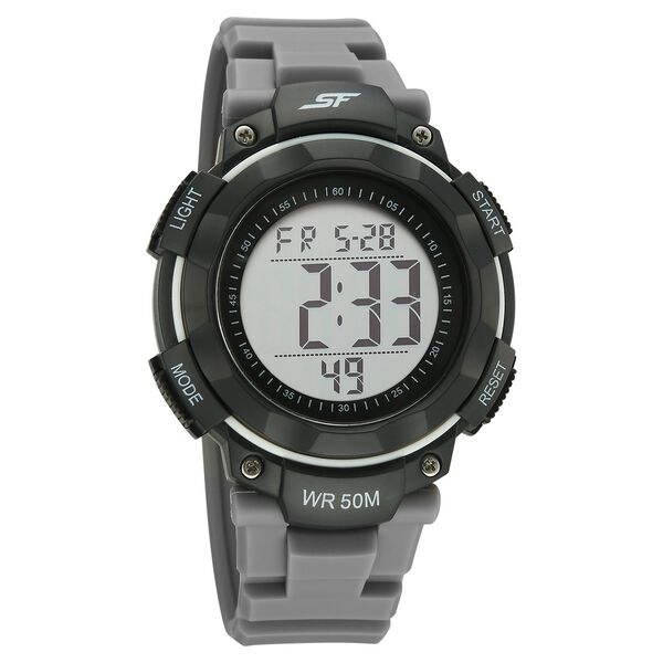 SF Digitals Digital Dial Grey Strap Watch For Men - image number 0