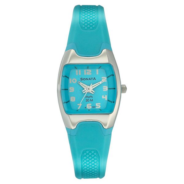 Sonata Quartz Analog Blue Dial Strap Watch for Women - image number 0