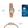 Poze By Sonata Quartz Analog White Dial Rose Gold Stainless Steel Strap Watch For Women - image number 3