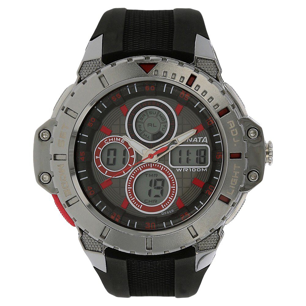 Sonata digital grey dial men's watch discount