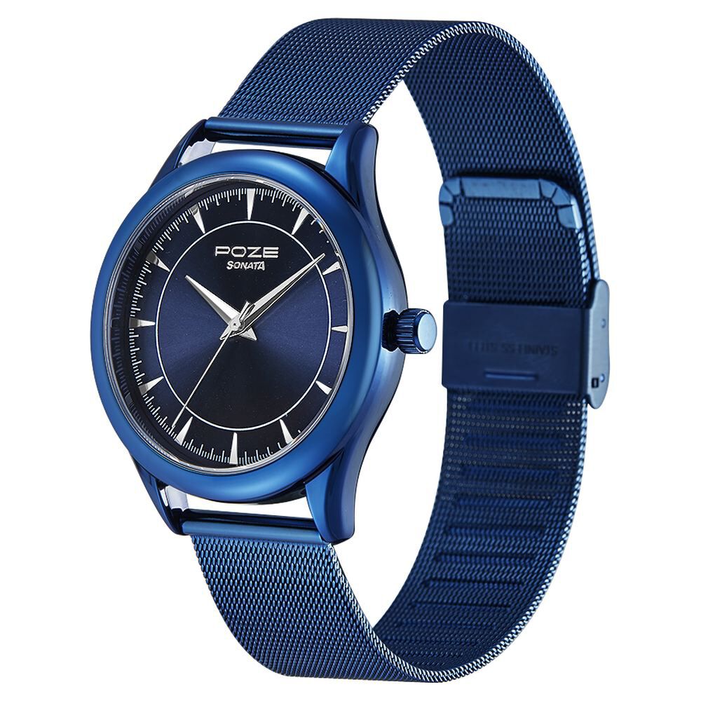 Blue metal strap discount watches