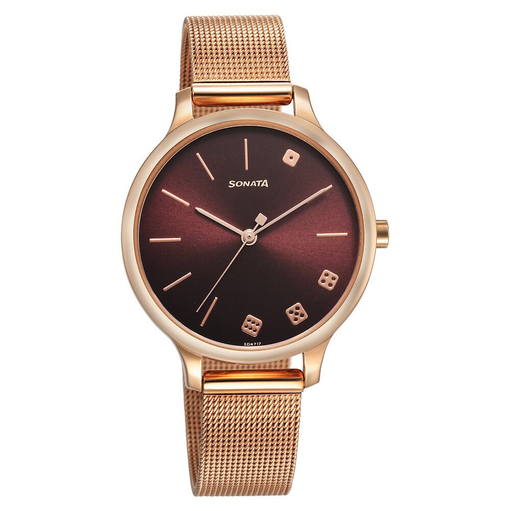 Buy Online Sonata Aspire Quartz Analog Silver Dial Leather Strap Watch for  Men - 77105sl12w | Titan