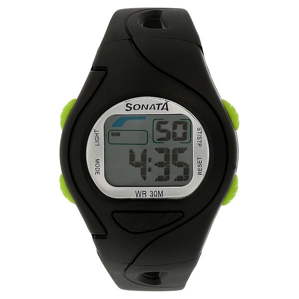 SF Digital Grey Dial Plastic Strap Unisex Watch - image number 0