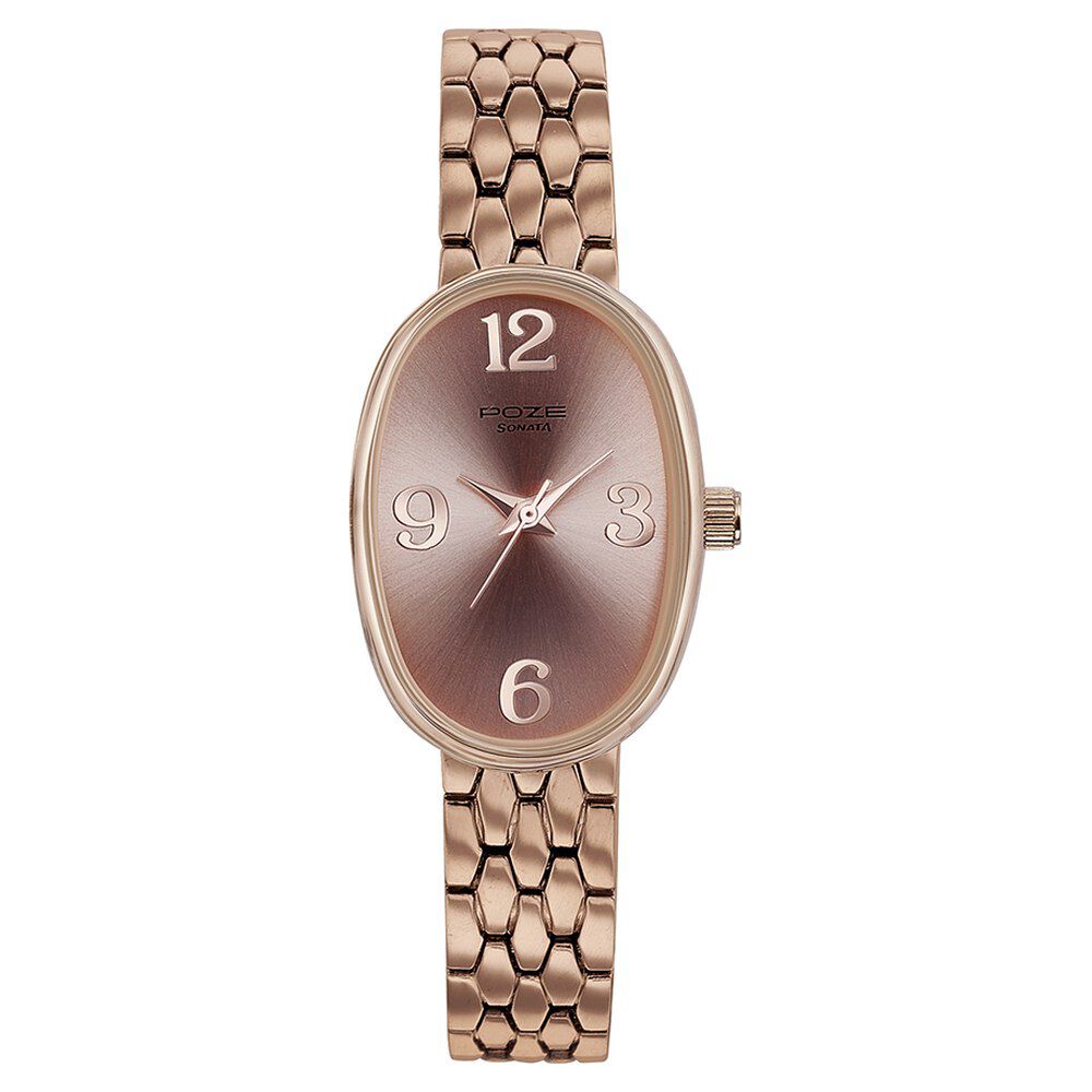 Sonata analog gold dial women's watch store