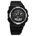 SF Maverick Quartz Digital Ana Digi Black Dial PU Strap Watch For Men - image number 0
