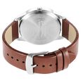 Sonata Force Quartz Analog with Day and Date Silver Dial Leather Strap Watch for Men - image number 3