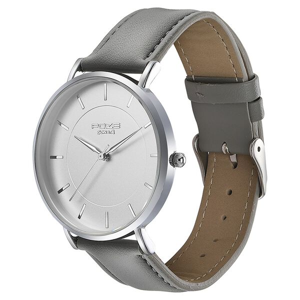 Sonata Poze Quartz Analog White Dial Leather Strap Watch for Men - image number 3