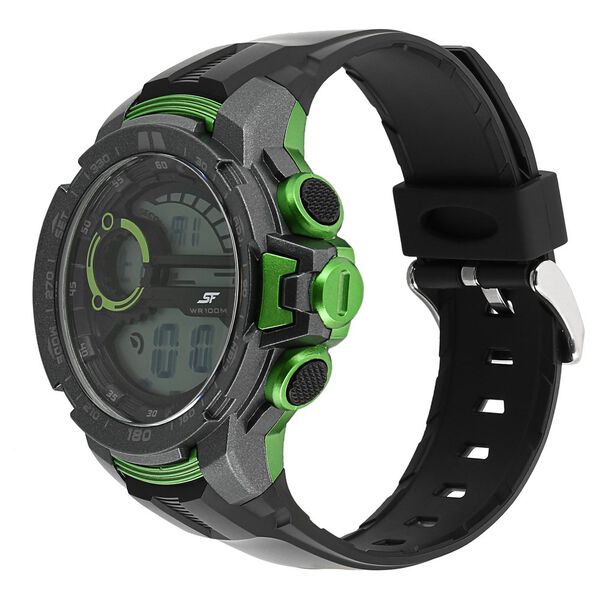 SF Super Fibre Digital Dial Plastic Strap Watch for Men - image number 1