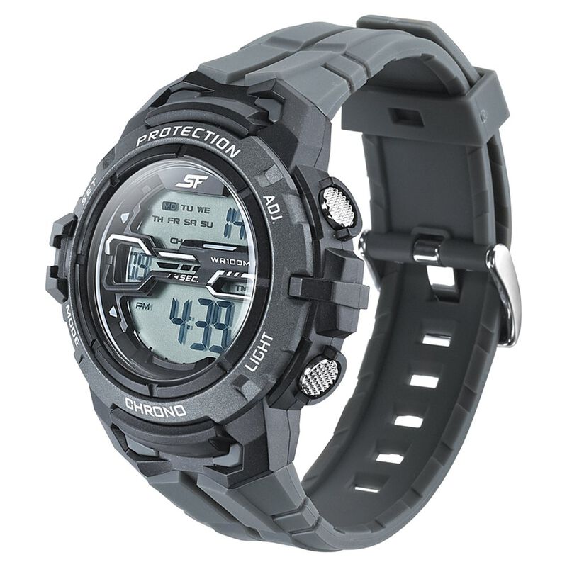 SF Digital Dial PU Strap Watch for Men - image number 1