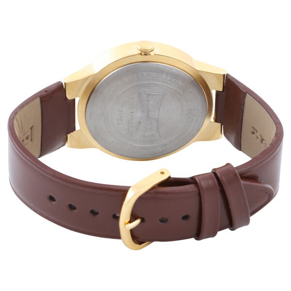 Sonata Quartz Analog with Day and Date Black Dial Leather Strap Watch for Men - image number 3