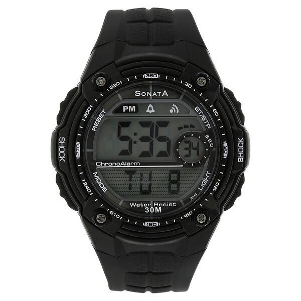 SF Digital Dial Black Plastic Strap Watch for Men - image number 0