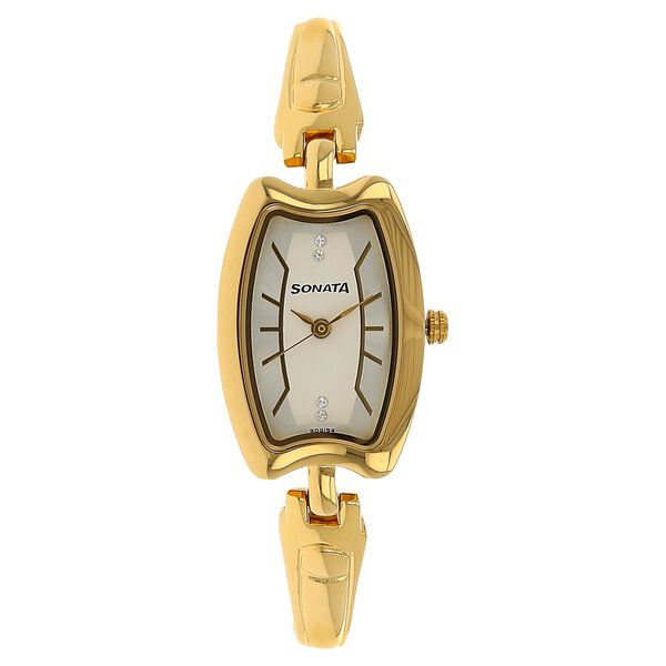 Sonata Quartz Analog Silver Dial Metal Strap Watch for Women - image number 0