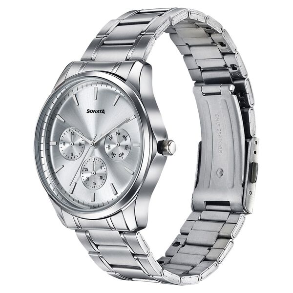 Sonata Men's Work Wear silver Watch - Premium Multifunction design for everyday style - image number 2
