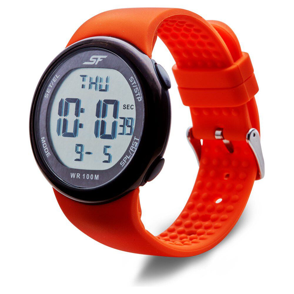 SF Digital Dial Silicone Strap Watch for Men