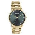 Sonata Quartz Analog Green Dial Golden Stainless Steel Strap Watch For Men - image number 2