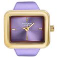 Ring Watch By Sonata Quartz Analog Purple Dial Golden Metal Strap Watch For Women - image number 1
