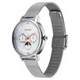 Sonata Festive Quartz Multifunction Silver Dial Metal Strap Watch For Women - image number 1