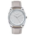 Poze By Sonata Quartz Analog White Dial Grey Nylon Strap Watch For Men - image number 1