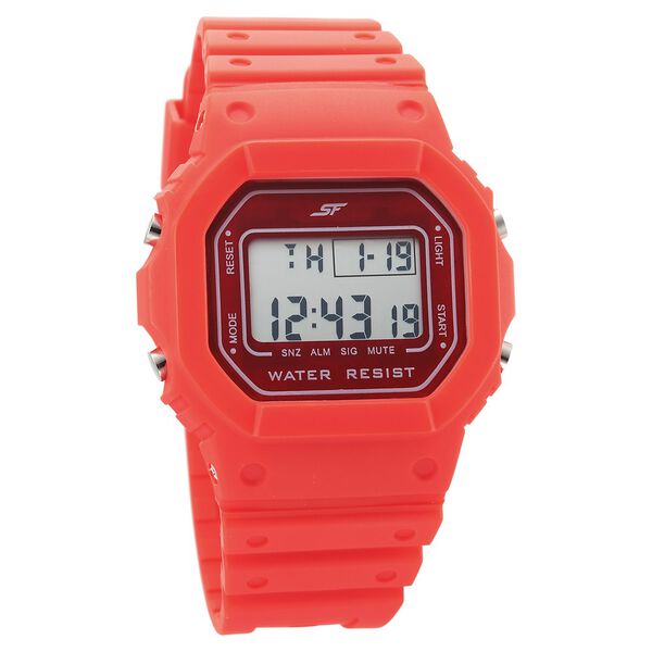 SF Hexa Digital Dial Unisex Watch With Polyurethane Strap - image number 0