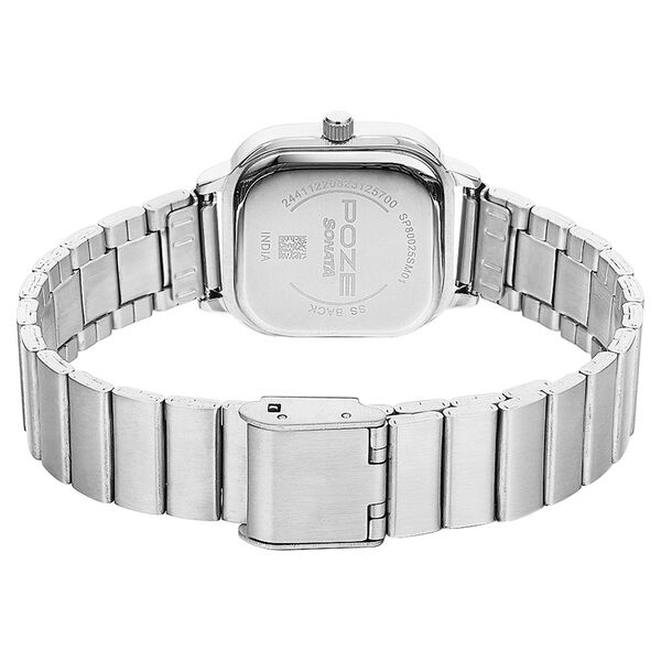 Poze by Sonata Quartz Analog Blue Dial Stainless Steel Strap Watch for Women - image number 4