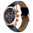 Sonata Summit Quartz Multifunction Blue Dial Blue Leather Strap Watch For Men - image number 2
