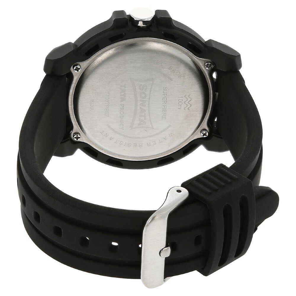 Sonata rubber discount strap watches