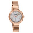 Poze Poze Quartz Analog White Dial Rose Gold Stainless Steel Strap Watch For Women - image number 2
