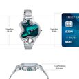 Northern Lights Inspired Poze By Sonata Quartz Analog Blue Dial Silver Metal Strap Watch - image number 3