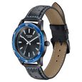 Poze By Sonata Quartz Analog Black Dial Two Toned Leather Strap Watch For Men - image number 4