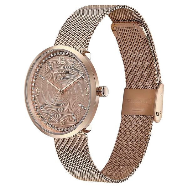 Sonata Poze Quartz Analog Rose Gold Dial Mesh Strap Watch for Women - image number 3