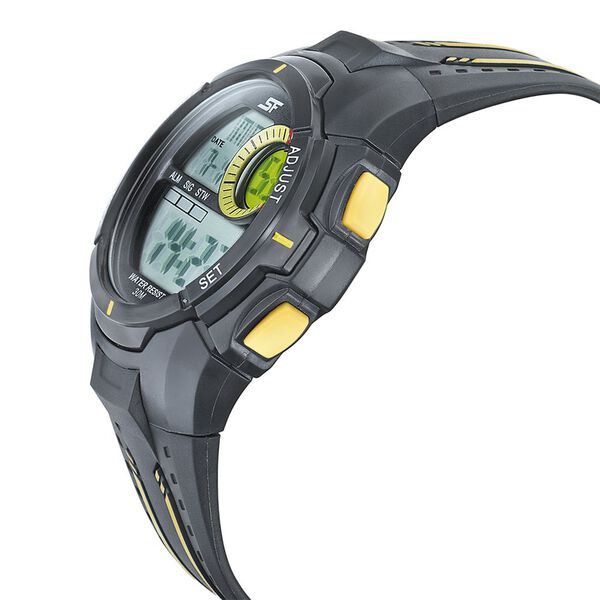 SF Digital Dial Black PU Strap Watch for Men - image number 2