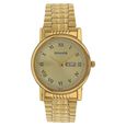 Sonata Quartz Analog with Day and Date Champagne Dial Stainless Steel Strap Watch for Men - image number 0