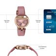 Poze By Sonata Quartz Analog Pink Dial Pink PU Leather Strap Watch For Women - image number 3