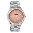 Sonata Festive Quartz Analog Peach Dial Silver Metal Strap Watch For Men - image number 1