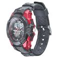SF Quartz Analog Digital Black Dial PU Strap Watch for Men - image number 1