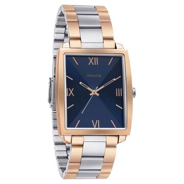 Sonata Quartz Analog Stainless Steel Strap Watch for Men