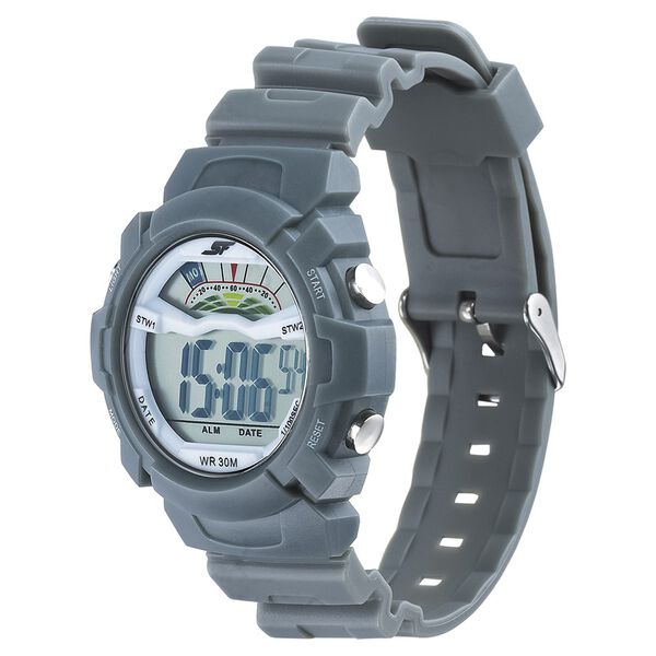 SF Digital Dial Grey PU Strap Watch for Men - image number 1