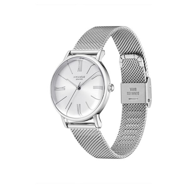 Poze by Sonata Quartz Analog Silver Dial Stainless Steel Strap Watch for Women - image number 2