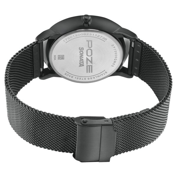 Sonata Poze Quartz Analog Grey dial Metal Strap Watch for Men - image number 4