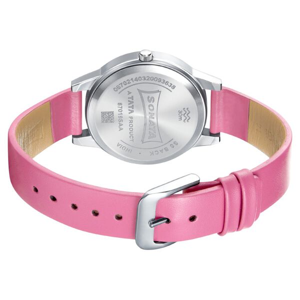 Sonata Splash Blue Dial Women Watch With Leather Strap - image number 4