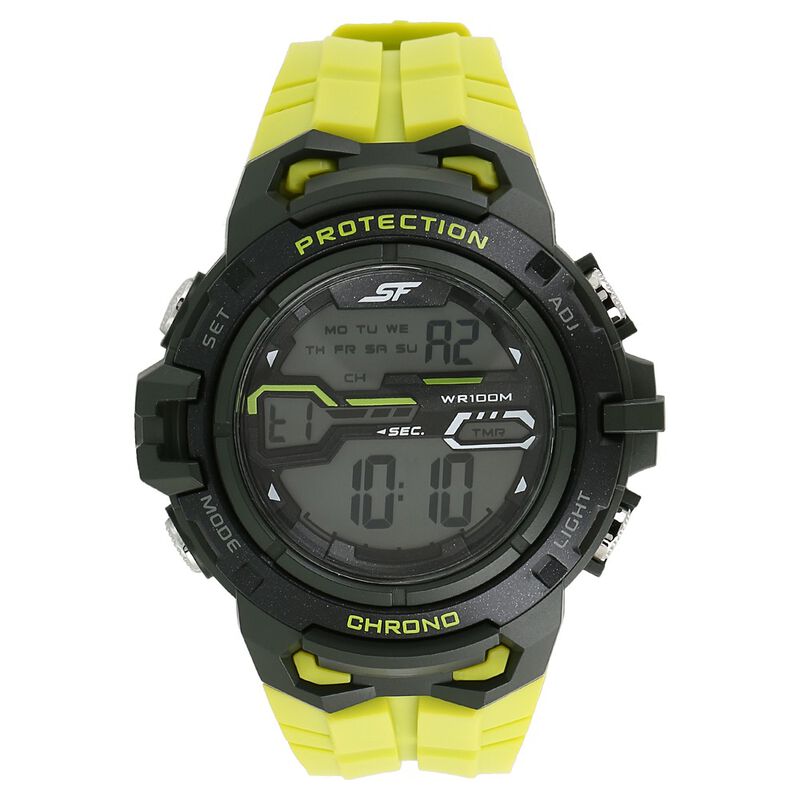 Buy Online SF Super Fibre Digital Dial Plastic Strap Watch for Men
