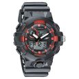 SF Quartz Analog Digital Black Dial Plastic Strap Watch for Men - image number 0