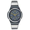 SF Quartz Analog Black Dial Plastic Strap Watch for Men
