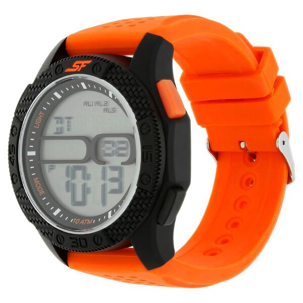 SF Carbon Series Digital Dial Unisex Watch With Plastic Strap - image number 1