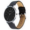Sonata Ascent Quartz Analog Black Dial Leather Strap Watch For Men - image number 2