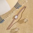 Poze Poze Quartz Analog Silver Dial Rose Gold Metal Strap Watch For Women - image number 0