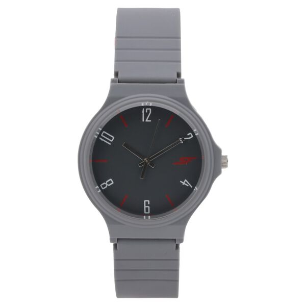 SF Quartz Analog Black Dial Plastic Strap Watch for Men - image number 1