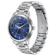 Sonata Quartz Analog Blue Round Dial Silver Stainless Steel Strap Watch For Men - image number 3