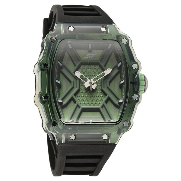 SF Maiden Voyage Sport Watch Green Dial And Black Strap Tonneau Shaped Case - image number 0