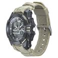 SF Carbon Series Quartz Digital Analog Digital Black Dial Green Polyurethane Strap Watch For Men - image number 1